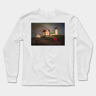 Nubble Lighthouse Texture Long Sleeve T-Shirt